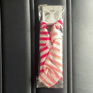 NWT Pink Striped Soft Elastic Headband